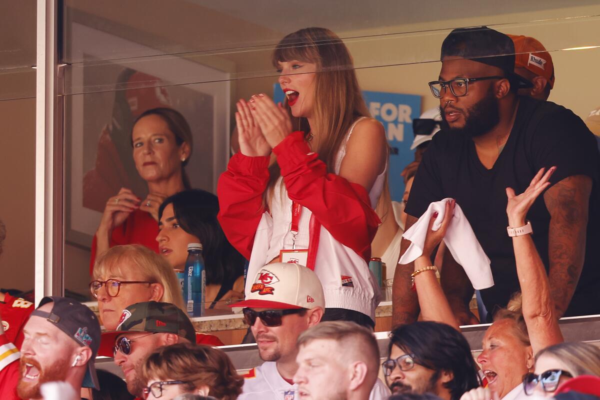 Taylor Swift sleduje zápas