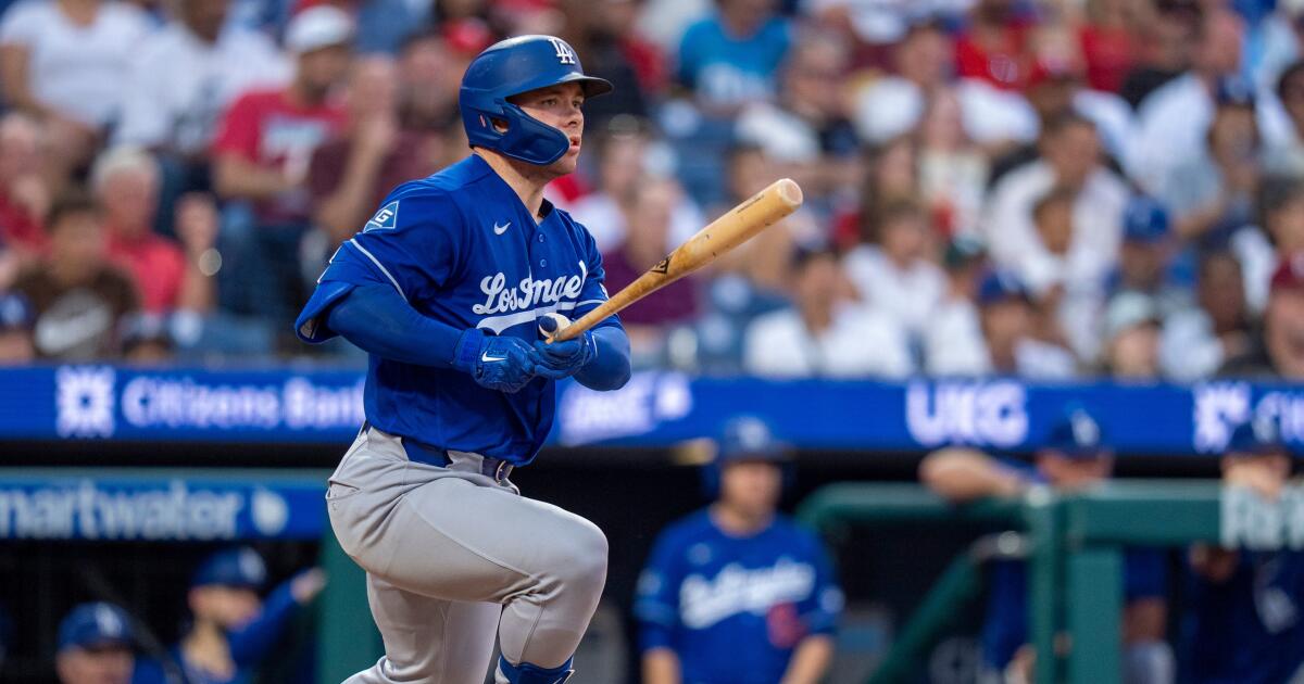 Dalton Rushing zaznamenal prepad počas víťazstva Dodgers nad Phillies