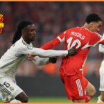 Eduardo Camavinga v akcii za Real Madrid proti Bayernu Mníchov