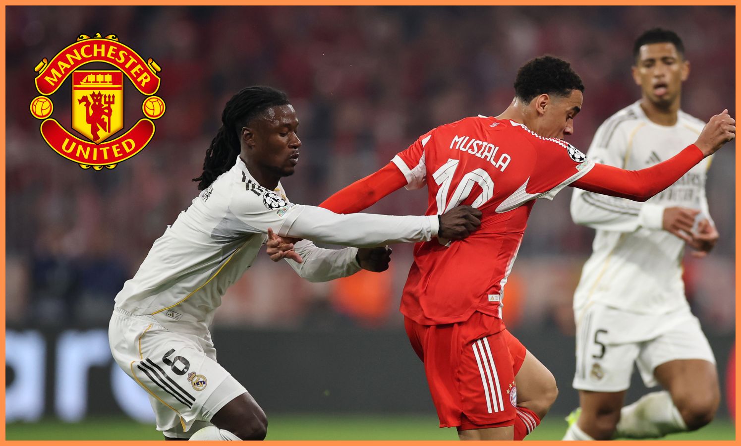 Eduardo Camavinga v akcii za Real Madrid proti Bayernu Mníchov