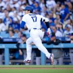 Hviezda Dodgers Shohei Ohtani odpáli svoj 300. homerun v kariére proti Colorado Rockies na štadióne Dodger 7. júla.