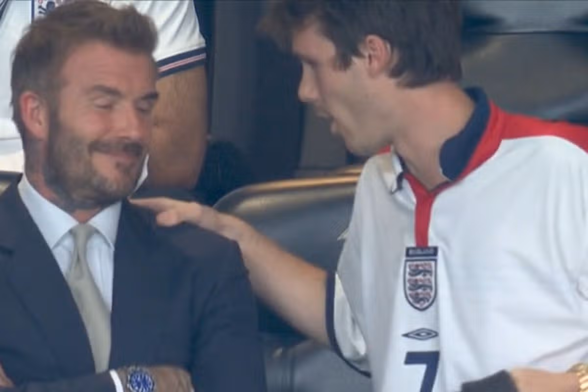 Cruz Beckham a David Beckham