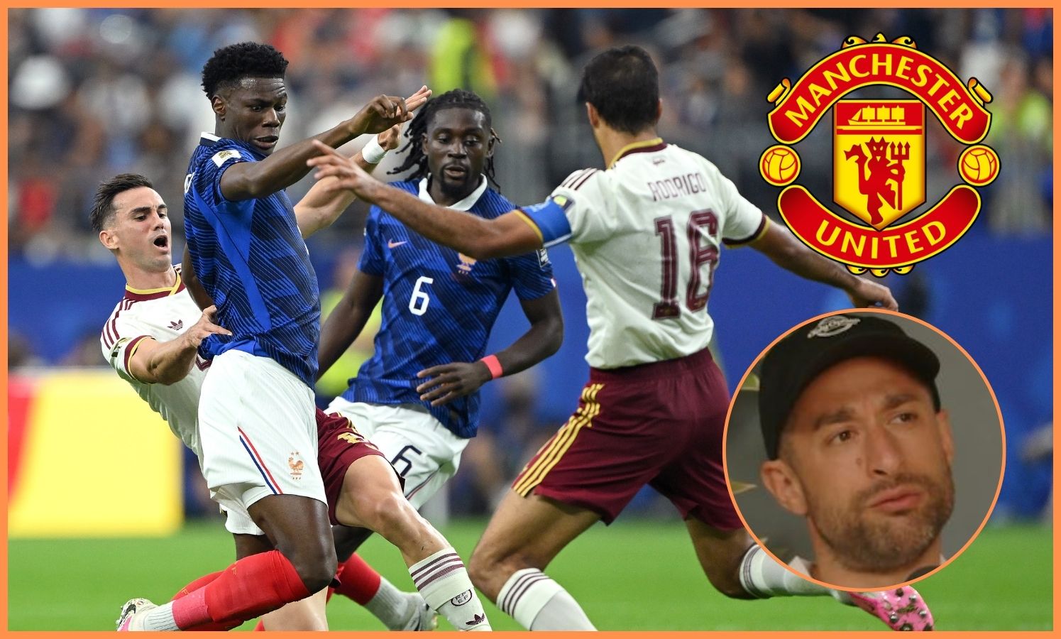 Manu Kone v akcii za Francúzsko proti Španielsku