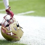 20. apríla 2024; Tallahassee, Florida, USA; Prilba Florida State Seminoles počas Spring Showcase na štadióne Doak S. Campbell. Povinný kredit: Melina Myers-Imagn Images