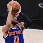 Jalen Brunson trestný hod