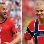 Harry Kane a Erling Haaland