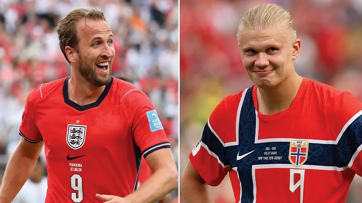 Harry Kane a Erling Haaland