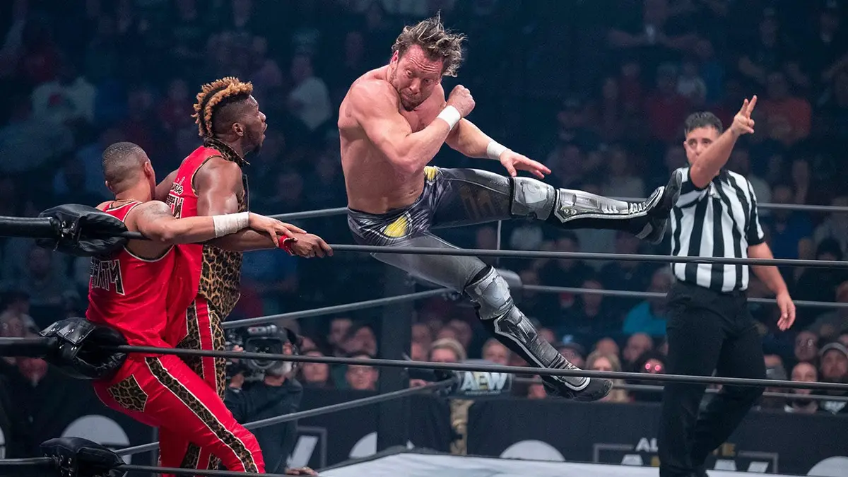 Zápas Kenny Omega a Adam Page vs. Súkromná párty v tíme AEW Dynamite, Landers Center, Southaven.