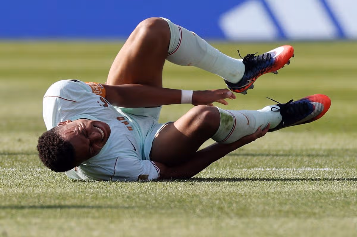 Kylian Mbappe z Francúzska počas štvrťfinálového zápasu FIFA World Cup 2026 medzi Francúzskom a Marokom na Boston Stadium 9. júla 2026 vo Foxborough, Massachusetts