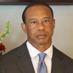 Tiger Woods na tlačovej konferencii PGA Tour