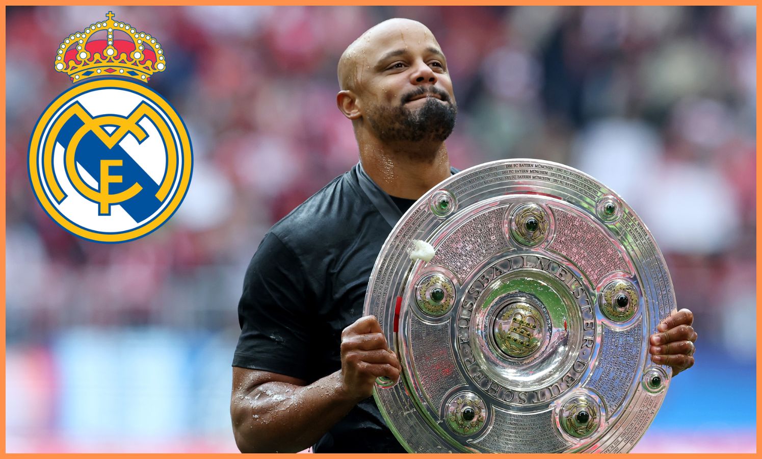 Vincent Kompany oslavuje s bundesligovou trofejou