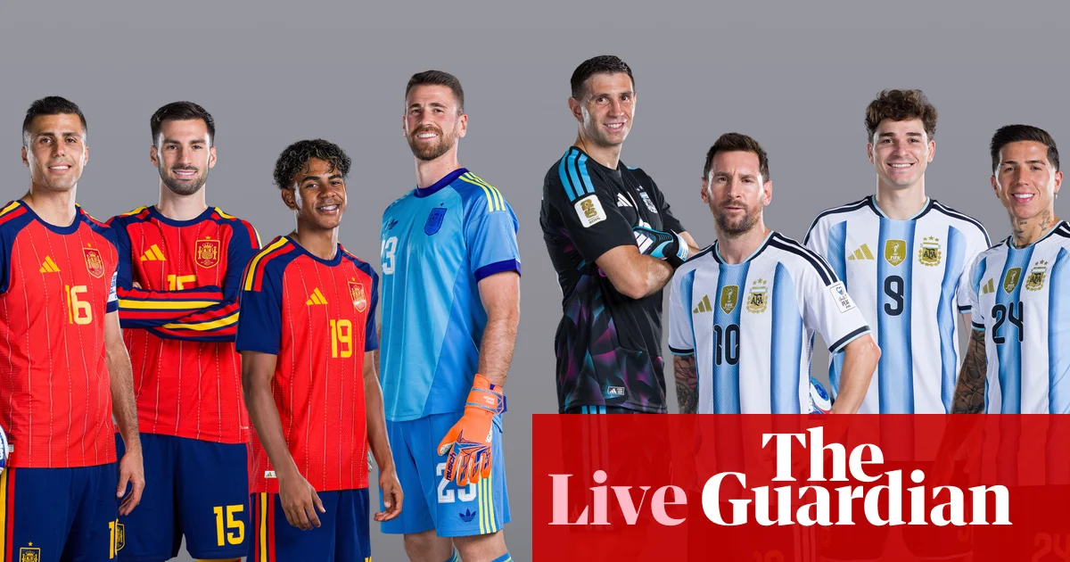 Majstrovstvá sveta 2026: finále Španielska proti Argentíne; Anglicko vyhralo 10-gólový thriller – naživo | Majstrovstvá sveta 2026