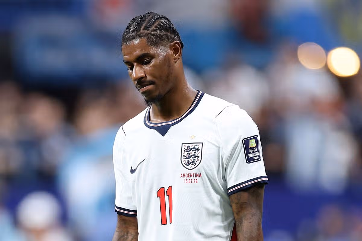 Marcus Rashford reaguje