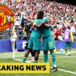 Ismaila Sarr oslavuje gól Senegalu proti Belgicku na MS 2026