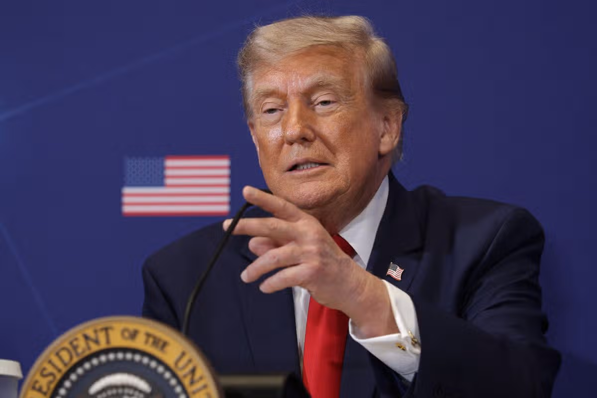 Donald Trump vystúpil na Pensylvánskom samite o obrane a inováciách na US Army War College.