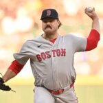 7. júla 2026; Chicago, Illinois, USA; Nadhadzovač Boston Red Sox Payton Tolle (70) hrá proti Chicagu White Sox počas prvej zmeny na Rate Field. Povinný kredit: Patrick Gorski-Imagn Images