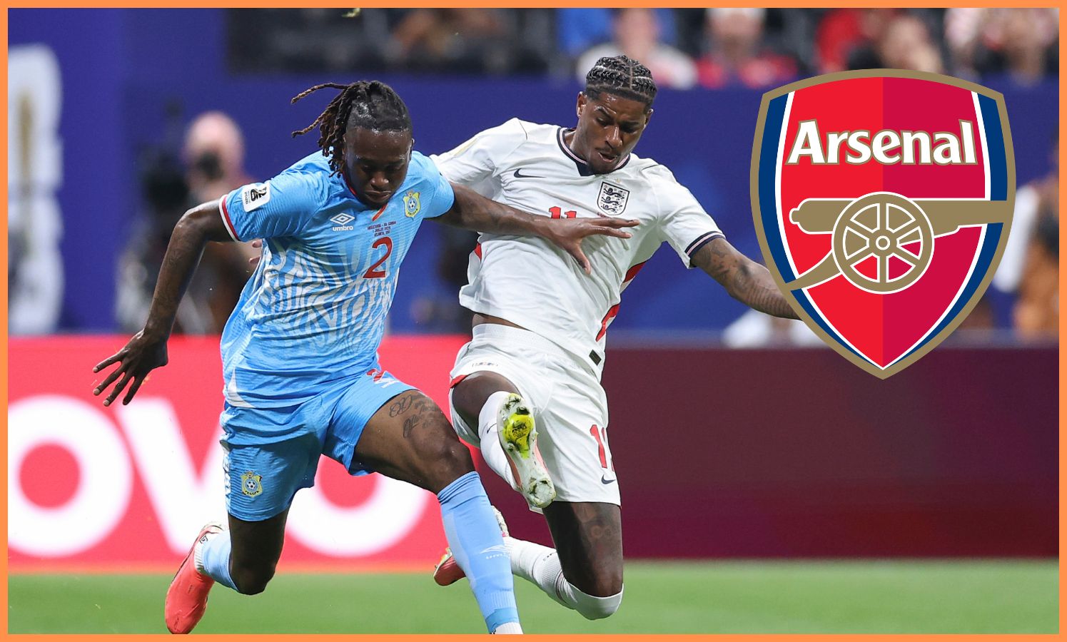 Aaron Wan-Bissaka v akcii proti Anglicku na majstrovstvách sveta