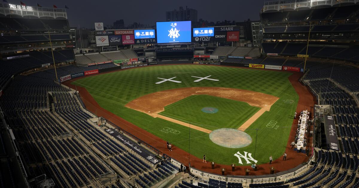 Sobotňajší zápas Dodgers proti Yankees je odložený kvôli dažďu