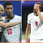 Thomas Tuchel, Jude Bellingham, Harry Kane a Declan Rice