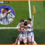 Lionel Messi oslavuje gól medzi Argentínou a Egyptom