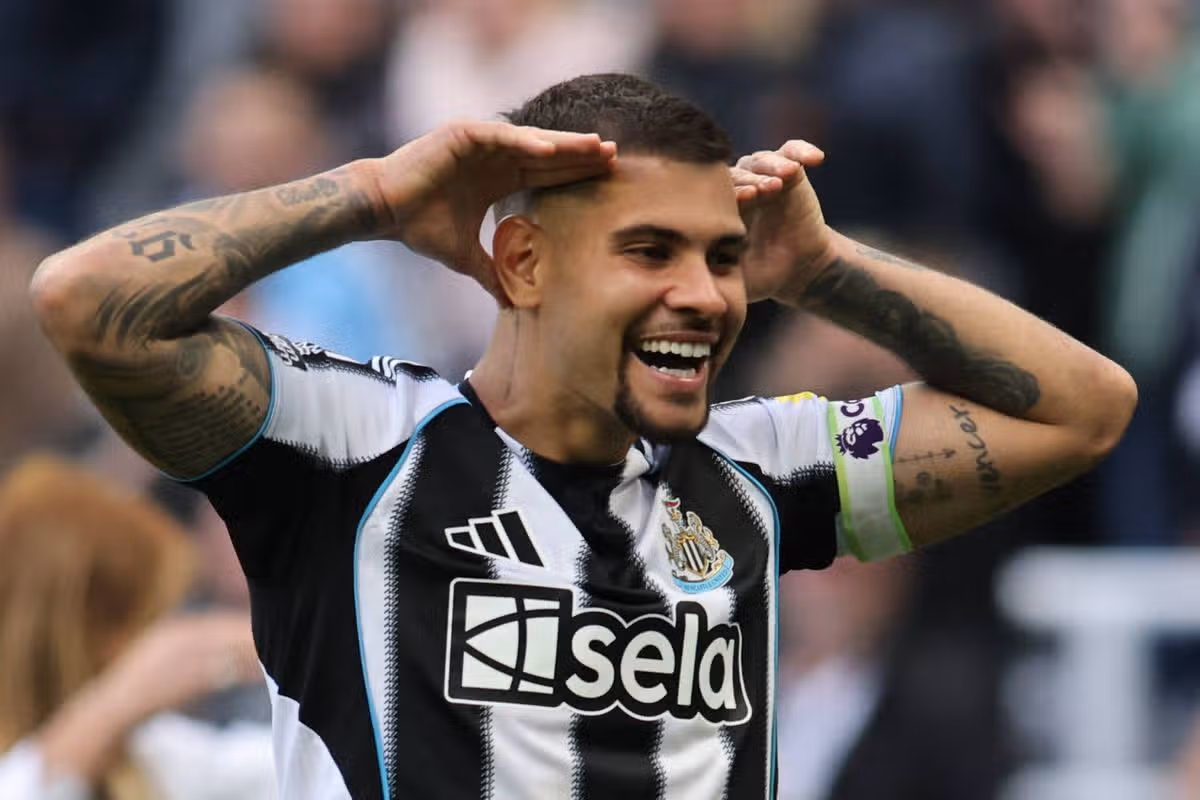 Bruno Guimaraes z Newcastlu United počas zápasu Premier League medzi Newcastle United a West Ham United v St. James's Park v Newcastle, Spojené kráľovstvo, 17. mája 2026. (Foto MI News/NurPhoto via Getty Images)