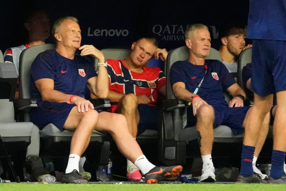 Svetový pohár Erling Haaland Nórsko vs. Anglicko