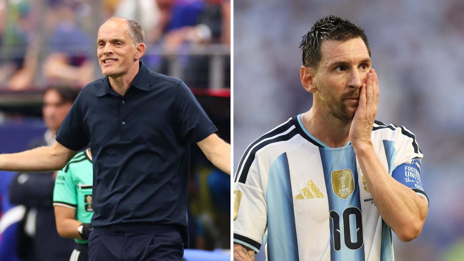 Thomas Tuchel dúfa, že „Lionel Messi prechladne“ pred semifinále majstrovstiev sveta Anglicko proti Argentíne