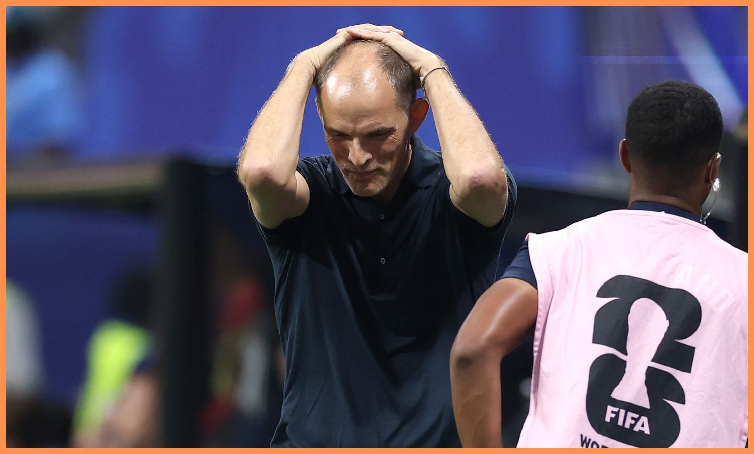 Thomas Tuchel reaguje počas porážky Anglicka s Argentínou