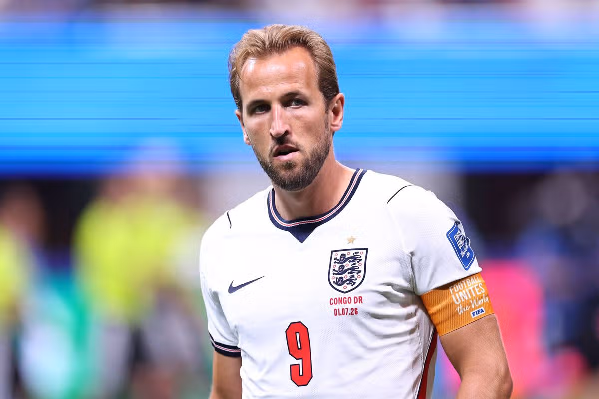 ATLANTA, GRUZÍNSKO - JÚL 01: Harry Kane z Anglicka počas 32. kola Svetového pohára FIFA 2026 medzi Anglickom a Kongom DR na štadióne Atlanta 1. júla 2026 v Atlante v štáte Georgia. (Foto: Robbie Jay Barratt - AMA/Getty Images)