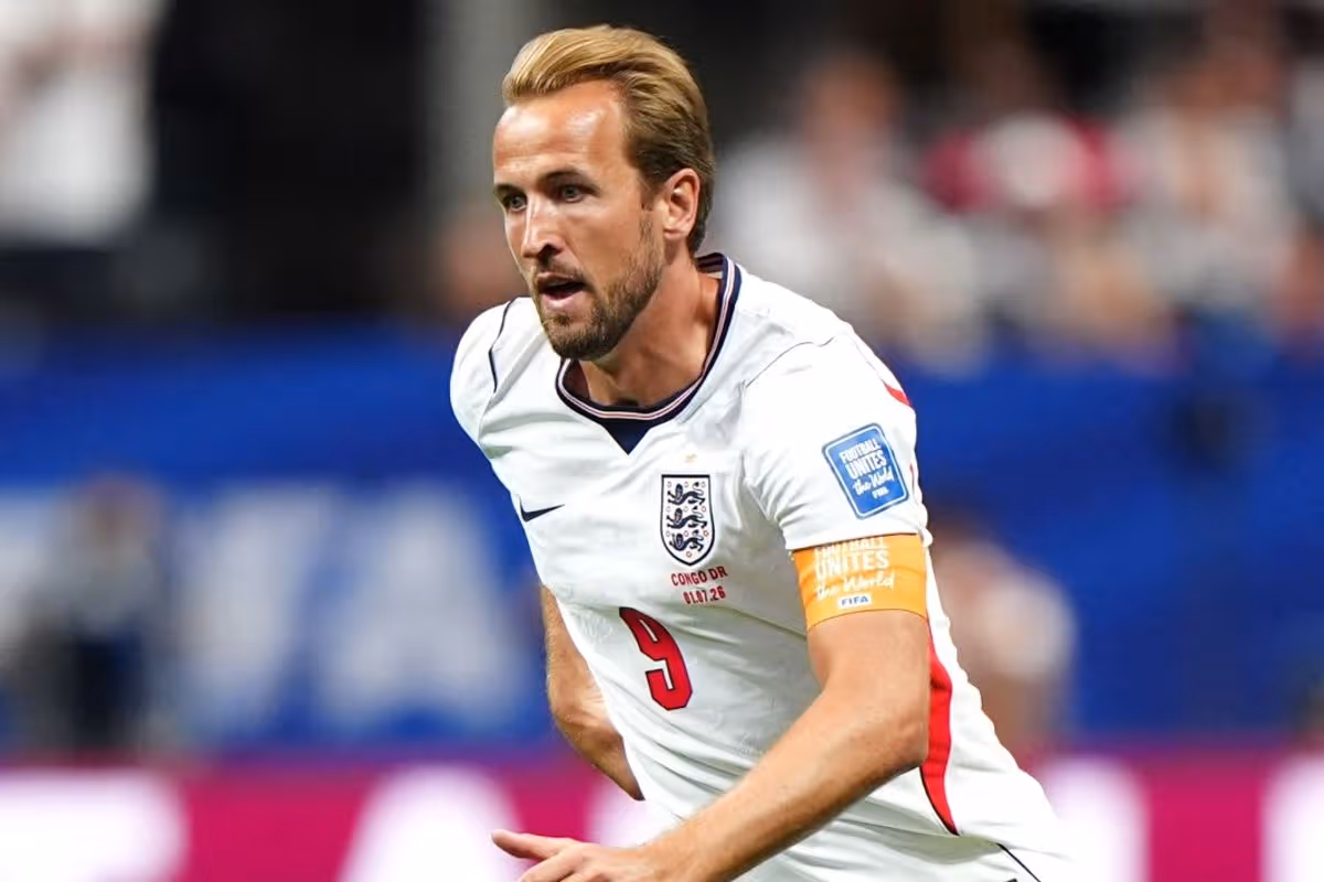 Angličan Harry Kane počas zápasu 32. kola Svetového pohára FIFA na štadióne Atlanta.