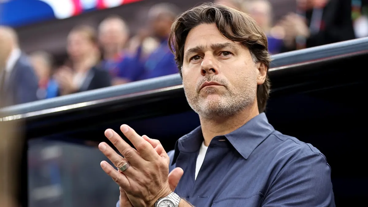 Hlavný tréner Mauricio Pochettino sa pozerá na zápas Majstrovstiev sveta vo futbale 2026 na štadióne Los Angeles