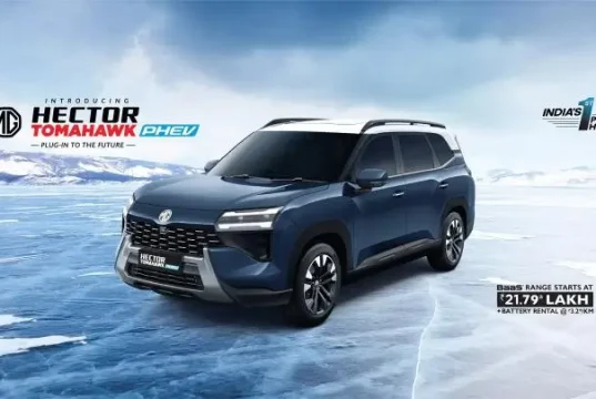 MG Hector Tomahawk PHEV Launched at Rs 25.70 Lakh in India MG Hector Tomahawk PHEV
